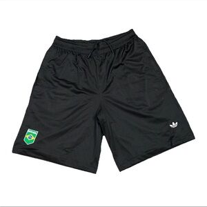 Adidas Originals Brasil Brazil Skateboarding Trefoil Mesh Shorts Black Mens M
